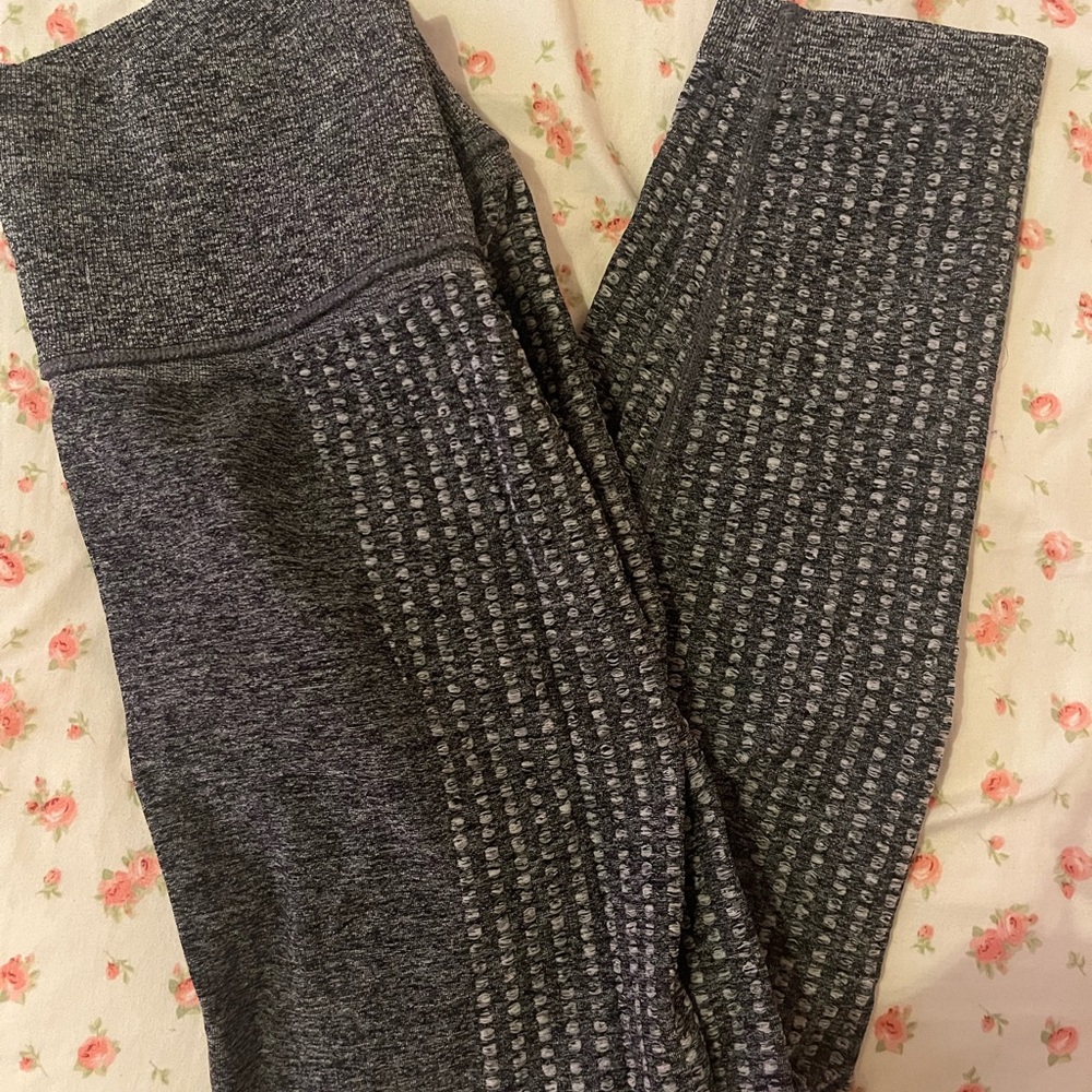 Gray Patterned Leggings